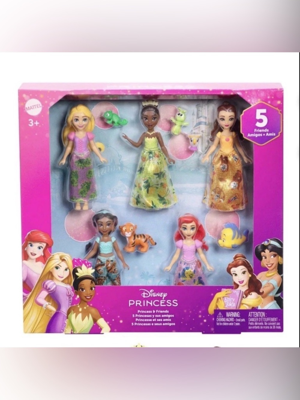 Disney Princess 5-Piece Mini Dolls Set - Pink, Yellow & Multicolor